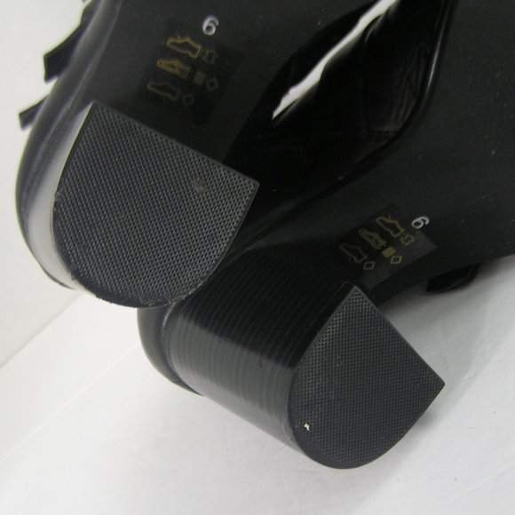 STEVE MADDEN HUMBLE BLACK LEATHER BOOTS SIZE 6 - Picture 11 of 15